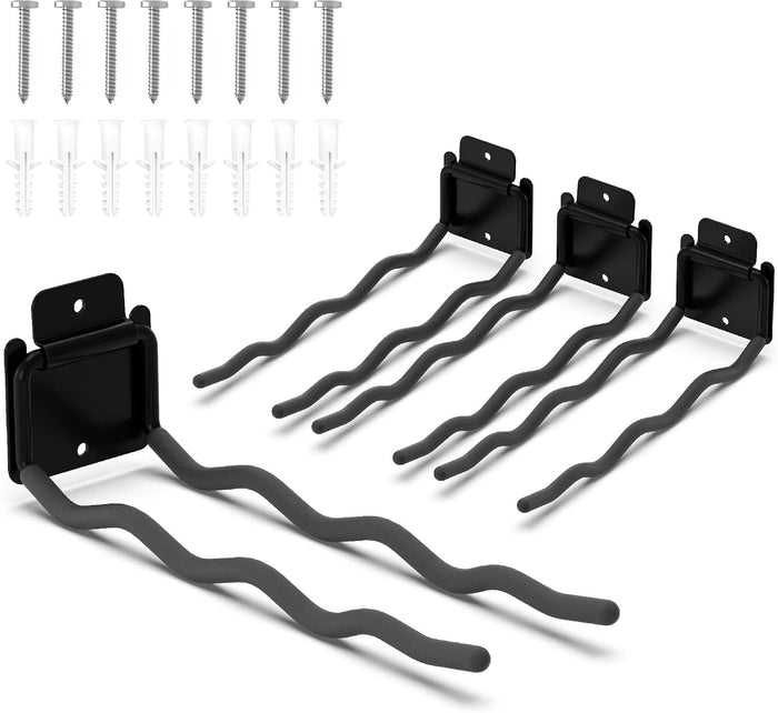 HUHOLE Garage Hooks, Ladder Hangers (4 Pack)