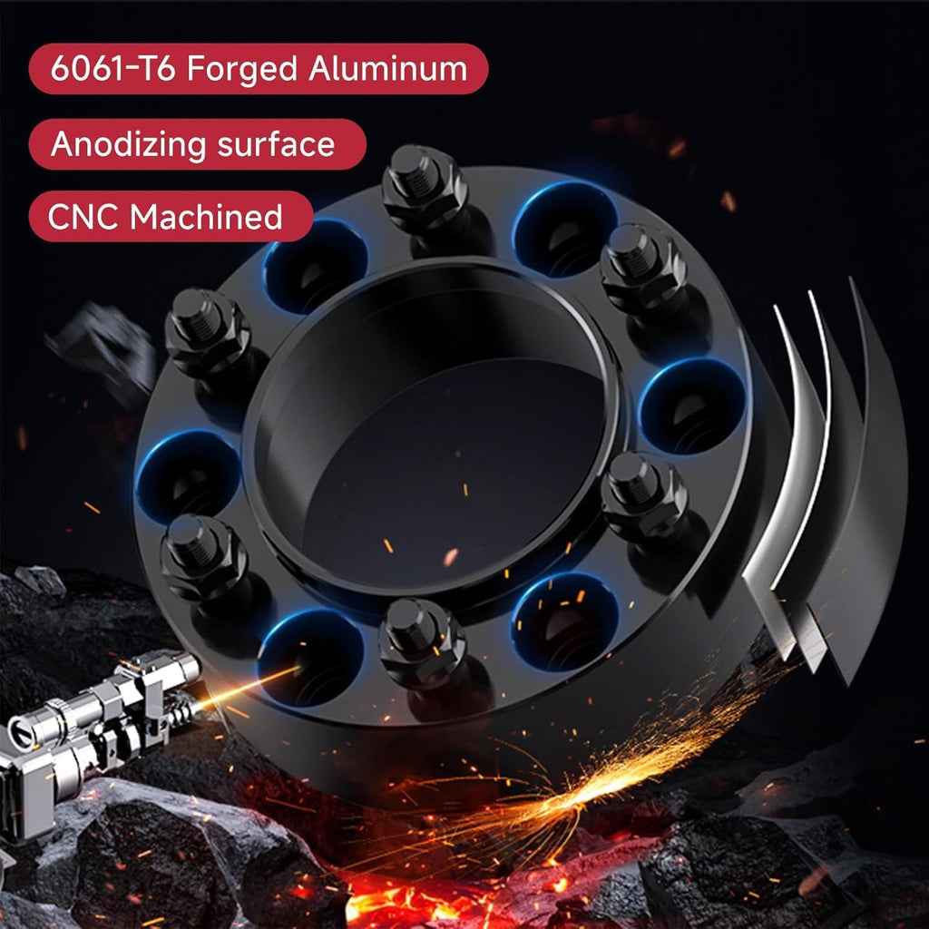 5X4.5 Wheel Spacers Forged 0.59"(15mm) 5x114.3mm to 5x114.3mm Thread Pitch M12x1.5 Hub Bore 60.1mm SET OF 2 Adapters for Toyota RAV4 2.5L 2009-2021，Camry 2.5L 2010-2021，Camry 2.4L 2002-2011 & More