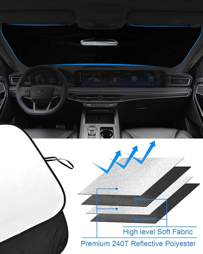 2025 Upgrade Front Windshield Sunshade fit - Image 5
