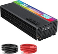 New Upgraded 3000 Watt Power Inverter, 12V DC to 110V/120V AC Converter by HONOURLIGHT
