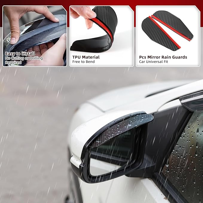 in-Channel Rain Guards Fit for Nissan Altima 2019 2020 2021 2022 2023 2024 2025 - Image 6
