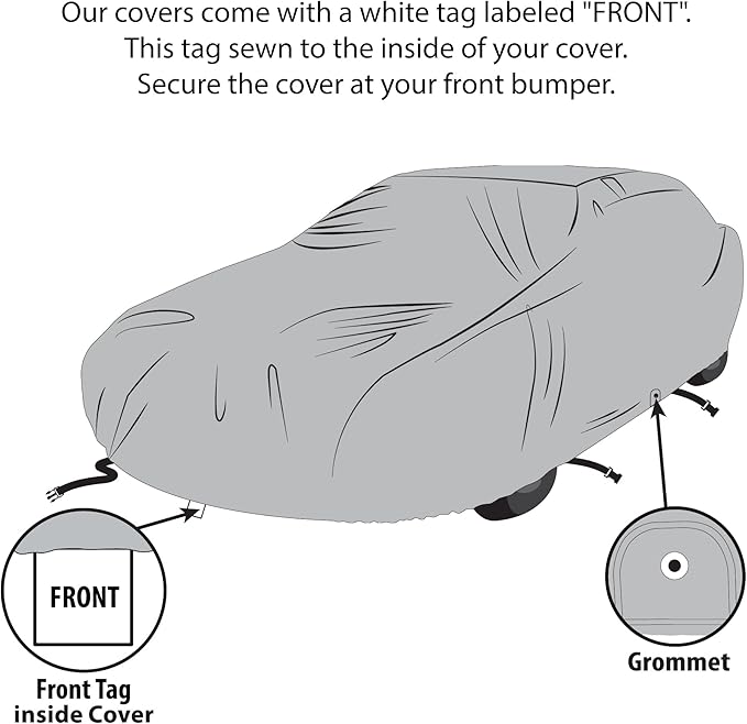 USCarCover 5 Layer All Weather Protection, Breathable Car Cover - Image 6