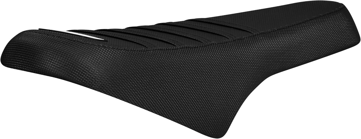 Enjoy Mfg USA-Made Seat Cover - Compatible with Ridstar Q20 E Bike #477 (All Black w/Black Ribs)