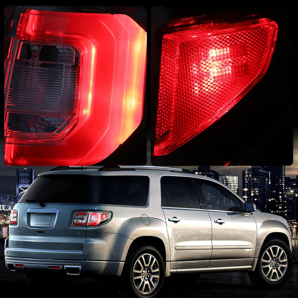 TUSDAR LED Tail Light Assembly For 2013-2016 GMC Acadia 2017 Limited Outer Rear Taillight Assembly OE Direct Replacement Brake Tail Lamp Right Passenger Side with Bulbs