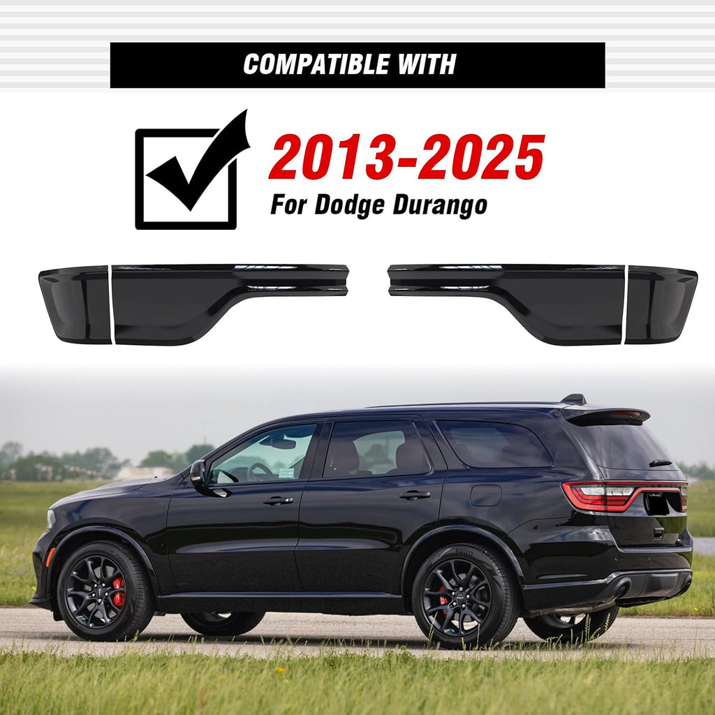 3mirrors Smoked Tail Light Covers Rear Light Guards Durango Accessories for 2014-2025 Dodge Durango Accessories