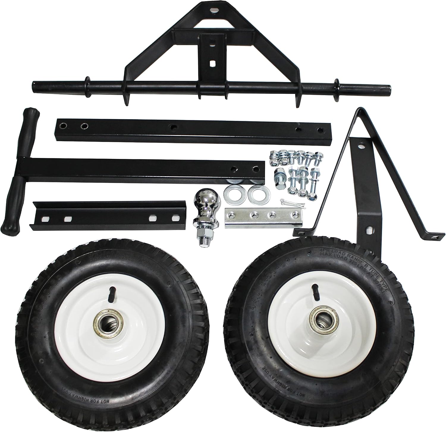 MaxxHaul Trailer Dolly - 600 lb Capacity - Boat Utility Jet Ski Trailer Mover - 12-Inch Pneumatic Tires - Alloy Steel (70225)