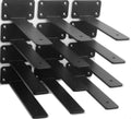 8 inch black hidden l shelf bracket (1/5, main product view