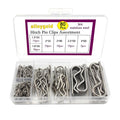 80 Pcs 6 Sizes Stainless Steel Hitch Pin Clip Kit for Hitch Pin Lock System, Trucks, Engine Repair