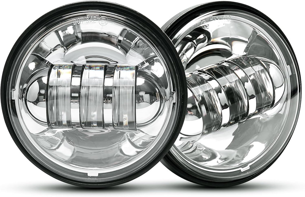 lx-light dot approved 2 pcs chrome 4.5 inch, main product view