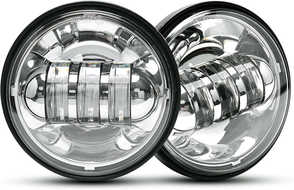 lx-light dot approved 2 pcs chrome 4.5 inch, main product view