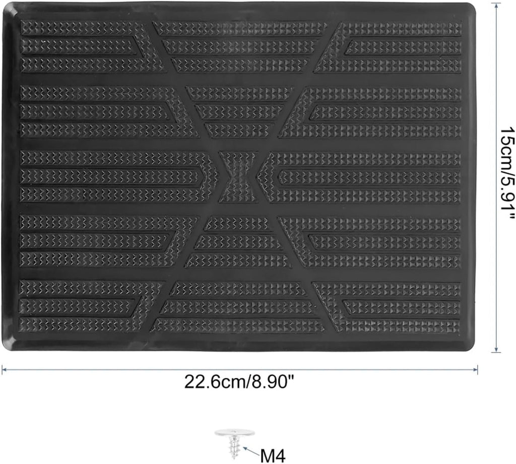 Universal Car Vehicles Trucks Floor Carpet Mat Patch Heel Scuff Plate Foot Rest Pedal Pad