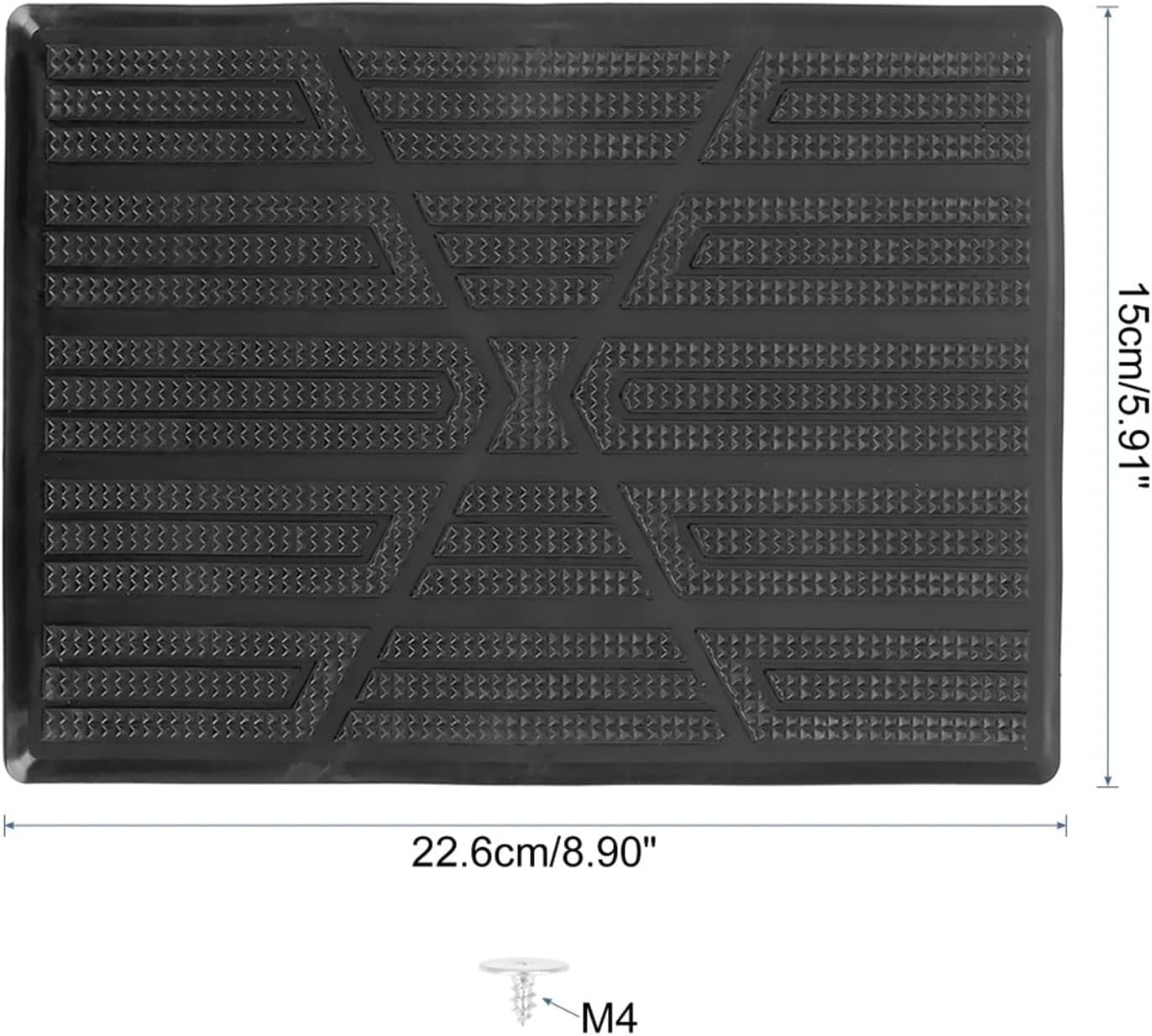 Universal Car Vehicles Trucks Floor Carpet Mat Patch Heel Scuff Plate Foot Rest Pedal Pad