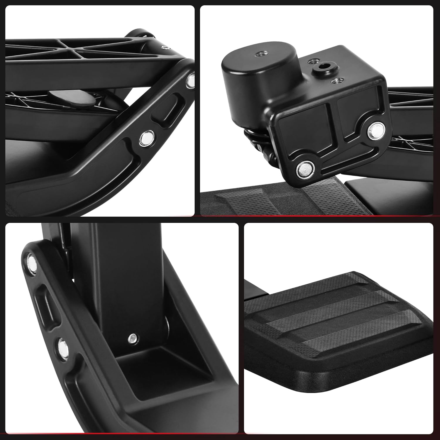 KLN Rear Bed Step Tailgate Bedstep Compatible with Toyota Tacoma 2024 2025 2026 Folding Truck Step Retractable Bumper Tailgate Step 4th Gen Accessories Replace # PT392-35920