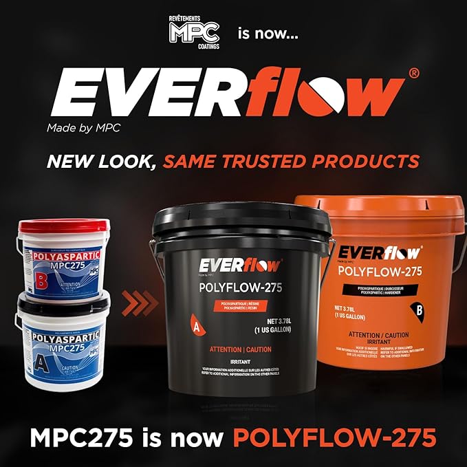 MPC-275 Polyaspartic Floor Coating Kit – 2 Gallon Clear Gloss Polyurea Garage - Image 2