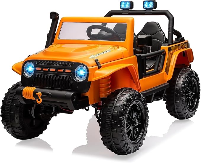 24V Ride on Toys for Big Kids, 2 Seater Electric Truck by HetoyRideon