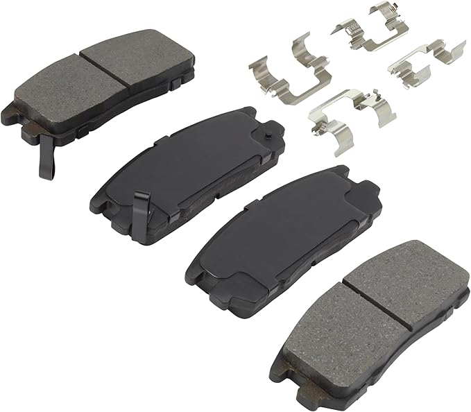 Premium Semi-Metallic Rear Brake Pads Compatible - Image 2
