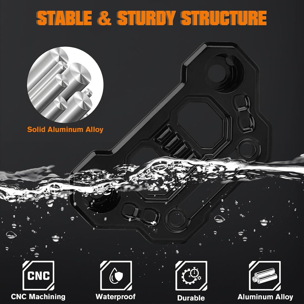 Wrangler JL Light Bar Hood Mounting Brackets, Gladiator JT Ditch Light Cowl Mount Brackets A-Pillar LED Fog Light Pod Brackets for 2018-2025 Jeep Wrangler JL JLU 4xe Gladiator JT Accessories