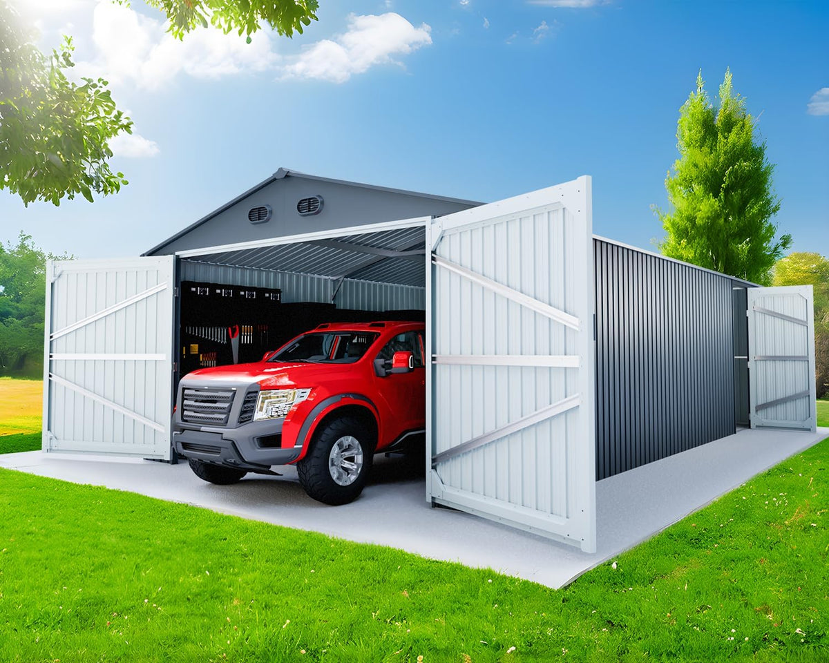 20x13 Metal Shed, Metal Garage Building
