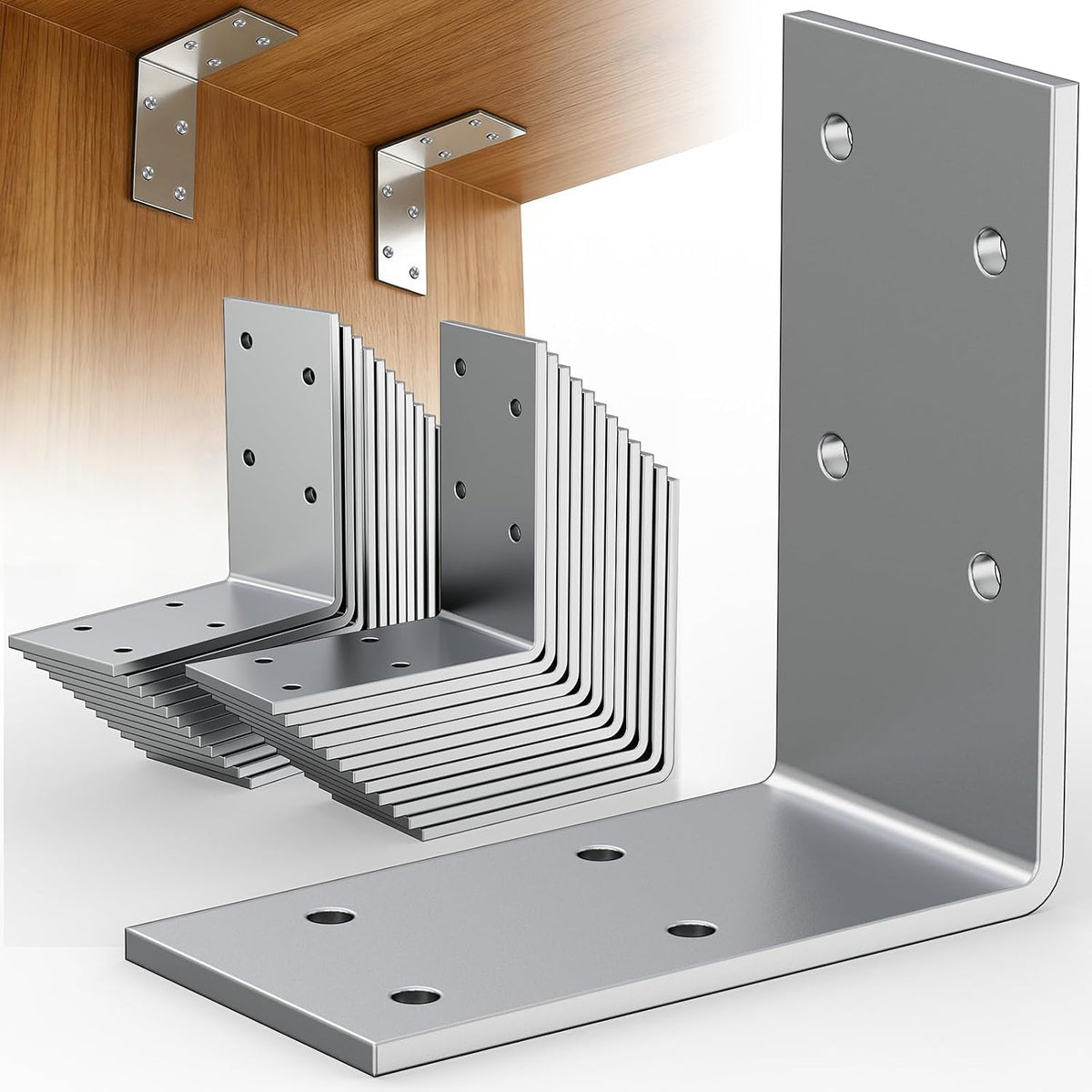 3"x3"x1.5" steel angle bracket, 90 degree l corner, main product view