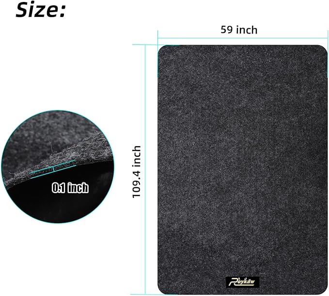 Roykaw Golf Cart Parking Mat Garage Floor Mat Compatible - Image 5