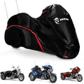 MZS Trike Motorcyle Cover Waterproof Compatible with Freewheeler Tri Glide Ultra Street Road Glide 3 CVO, 3 Wheel Vehicle Covers Sun Rain All Weather Outdoor Protection Storage