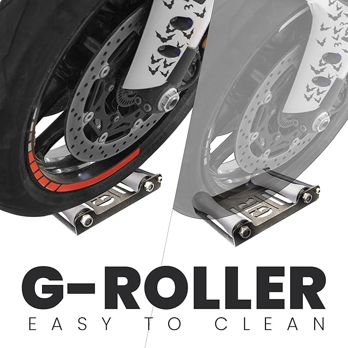 GRAND PITSTOP Motorcycle Roller Wheel Cleaning Stand - Image 2