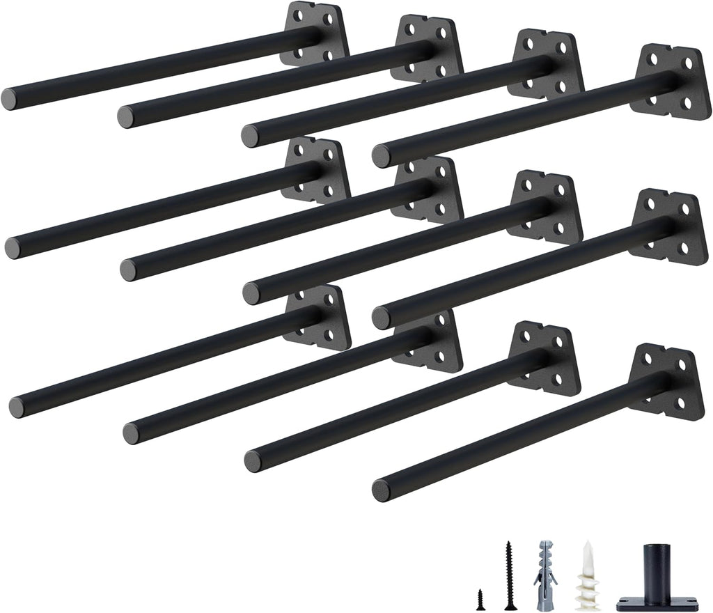 neodrop 12-pack 10 inch hidden floating shelf bracket, main product view