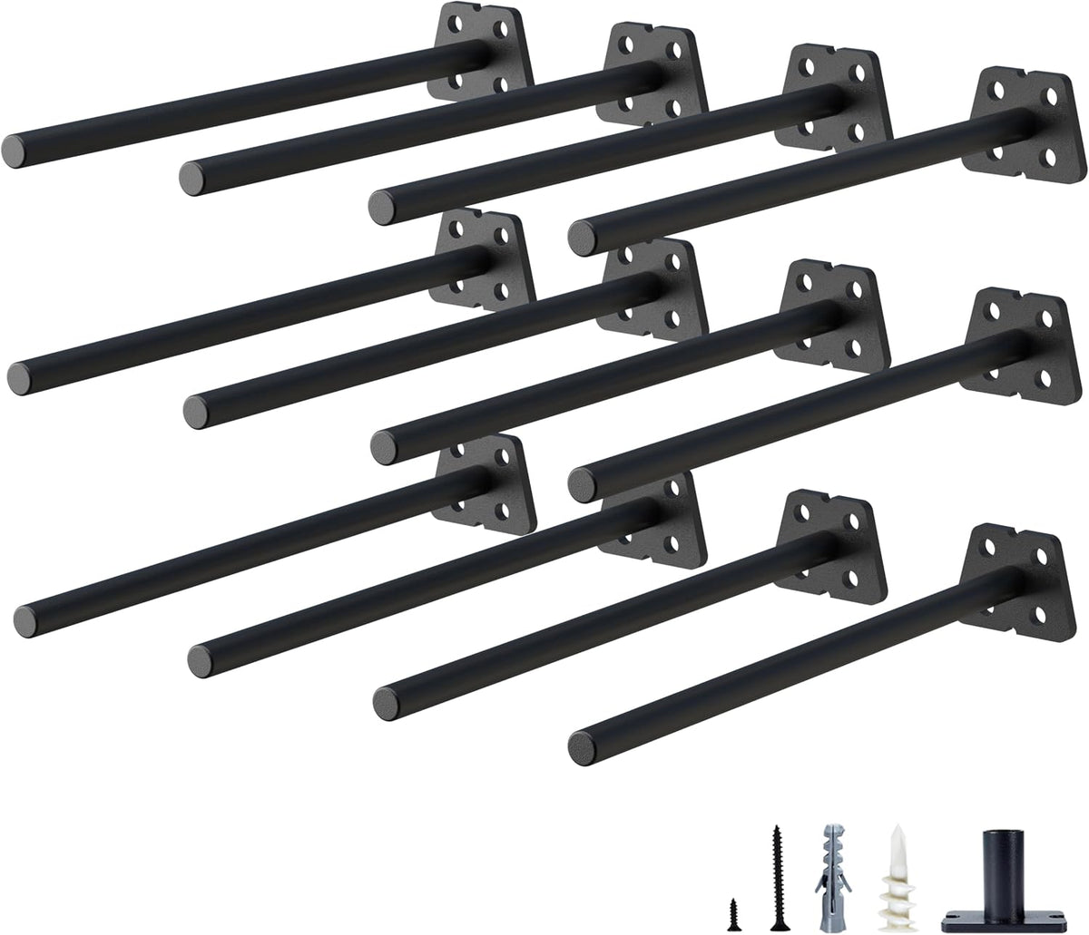 neodrop 12-pack 10 inch hidden floating shelf bracket, main product view
