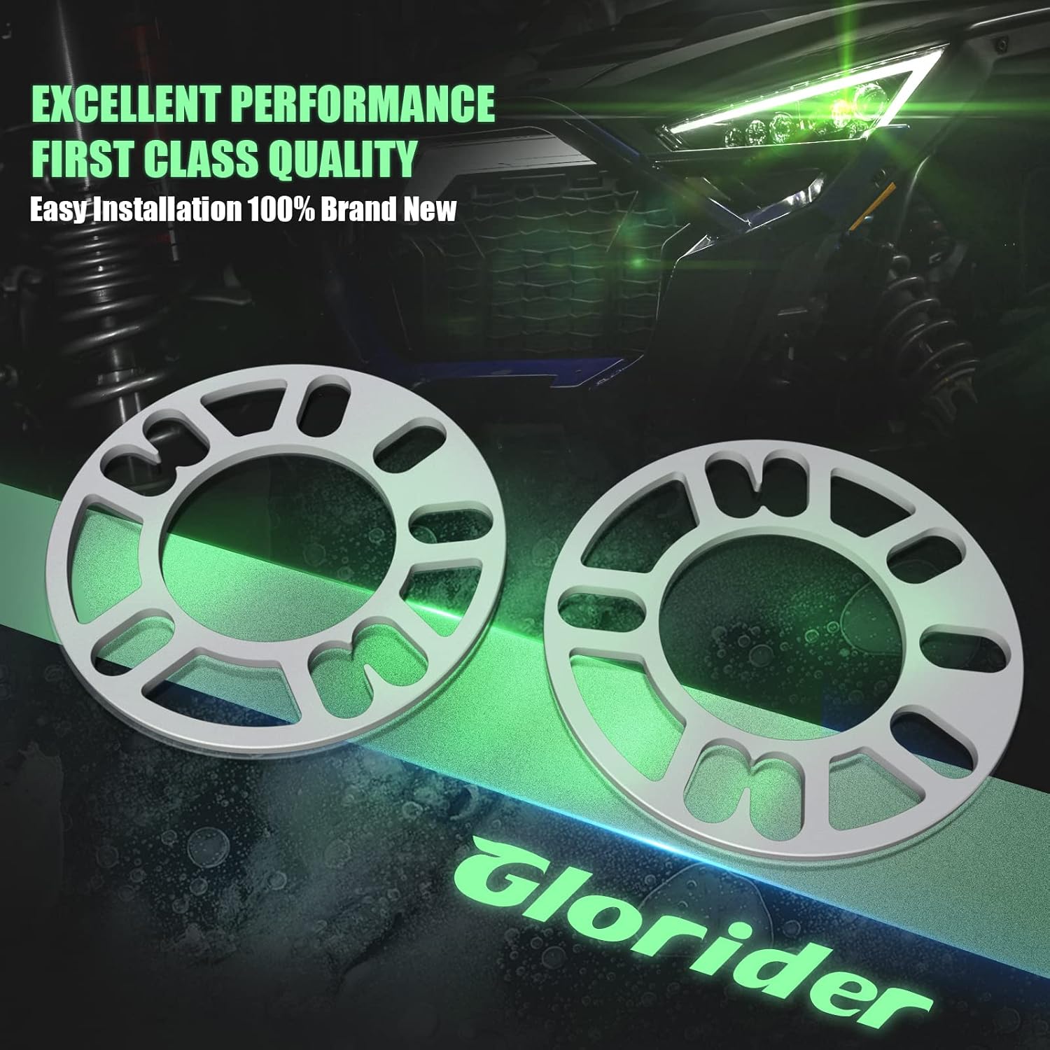 4Pcs Universal Wheel Spacers 5mm for Most 4 Lug & 5 Lug Wheels, PCD 98mm to 120mm, 4x100 4x108 4x100 5x100 5x108 5x110 5x112 5x114.3 5x115 5x120 5x4.5 5x4.75 Multiple Bolts Pattern Vehicle