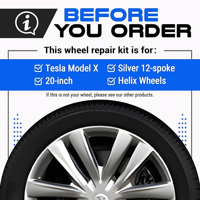 Premium Tesla Wheel Curb Rash Repair Kit - Image 2