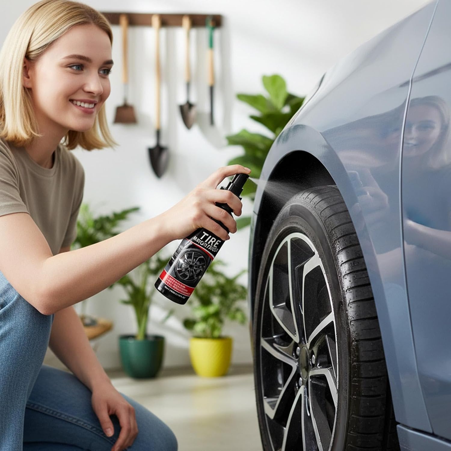 Wheel Shine Car Tires - 100ml Wheels, 1 Bottle Protective Glaze For Long-Lasting Bright Luster, Liquid Solution With Sealing Properties, Vehicle Supply, Finish For Rubber And Trims