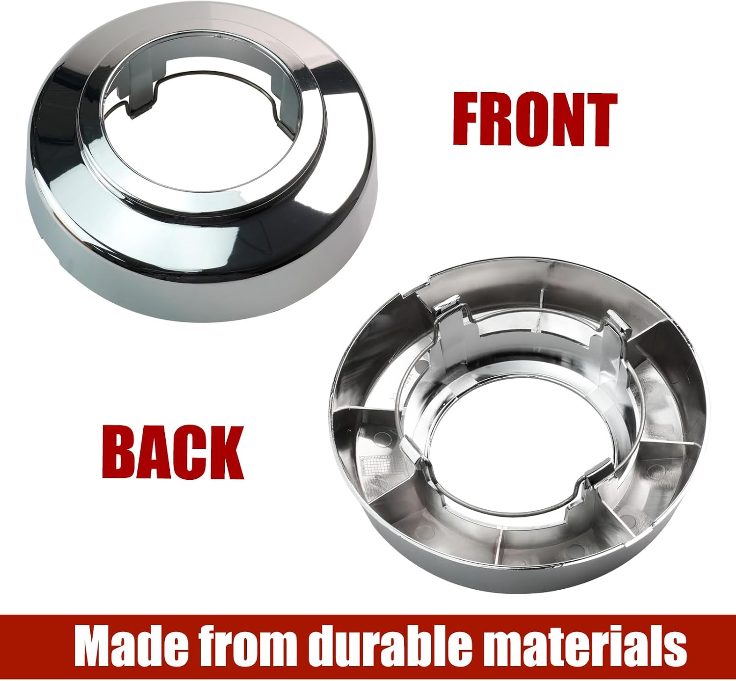Wheel Center Caps for Ford F250 F350 Pickup Van E150 E250 E350 E450 F250 F350 4WD 1994-2008 Wheel Chrome Center Hub Caps Pair,Replaces C3140F4WD 3140F4WD 560-3140(2PCS)