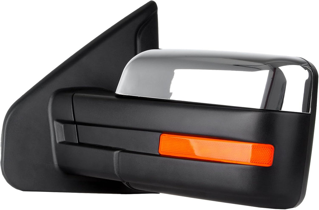 A Pair Heated Towing Mirrors Fits 2004-2014 for Ford for F150 Pickup, Power Adjusted View Mirror with Turn Signal Indicator