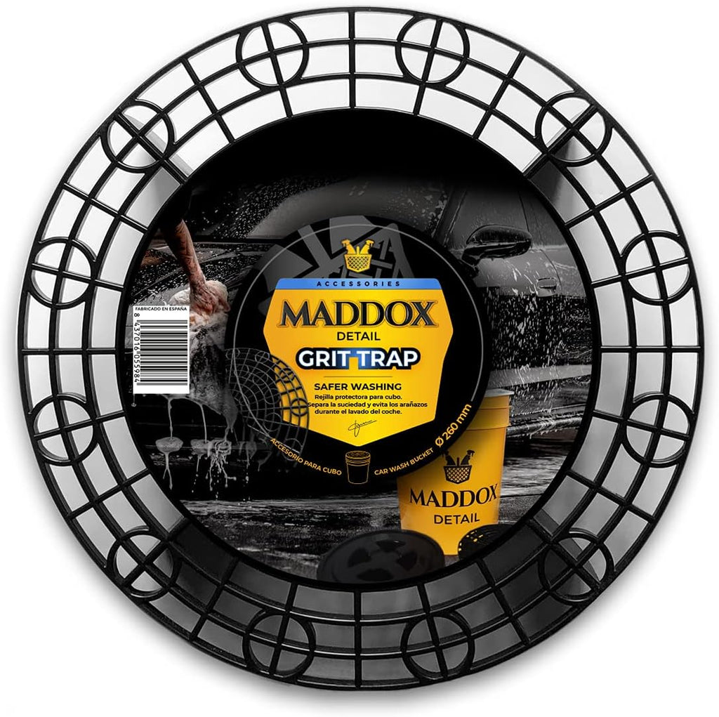 Maddox Detail – Grit Trap | Diameter 26cm Height 6cm | Protective Car Grid for Cleaning Bucket | Prevents Scratches and Separates Dirt During Washing | Exterior and Interior Car Cleaner
