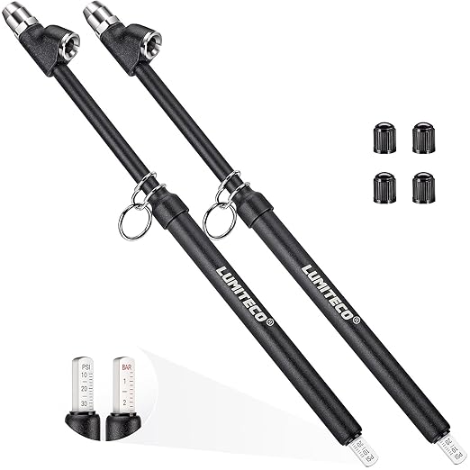 2-Pack Dual Head Tire Pressure Gauge, Heavy Duty Truck Tire Air Gauge Range by LUMITECO