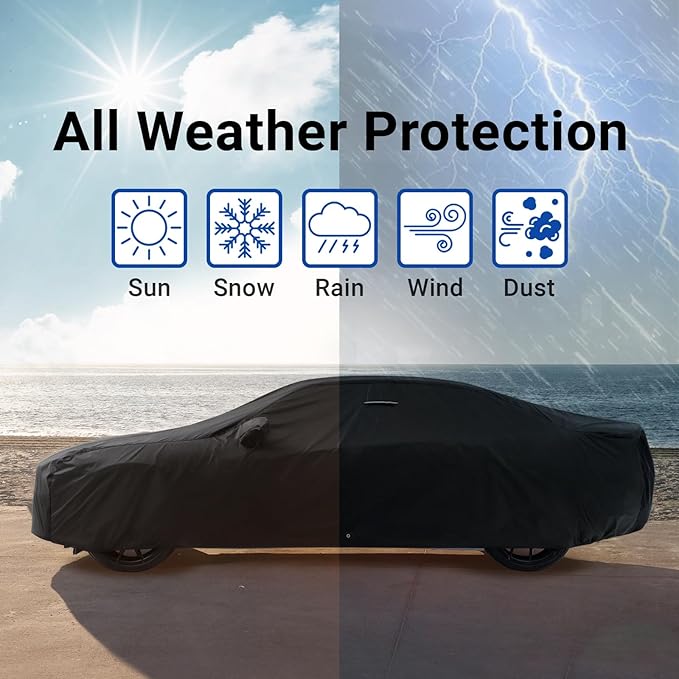 iCarCover Custom Car Cover for Pontiac Tempest Waterproof All-Weather Rain Snow - Image 9