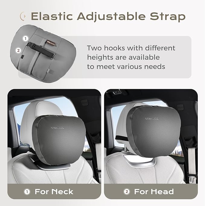 Coverado Leather Car Headrest Pillow Car Neck Pillow - Image 5