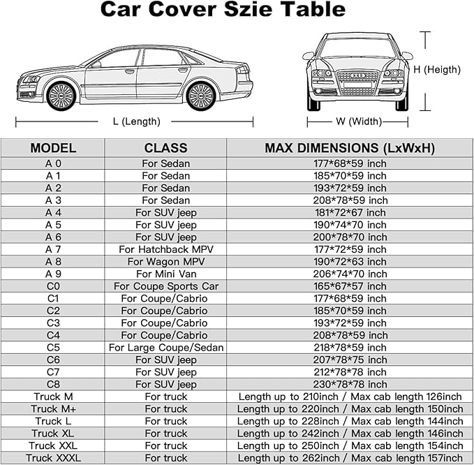 Kayme 6 Layers Truck Cover Waterproof All Weather, Sun Uv Rain Protection Heavy - Image 6