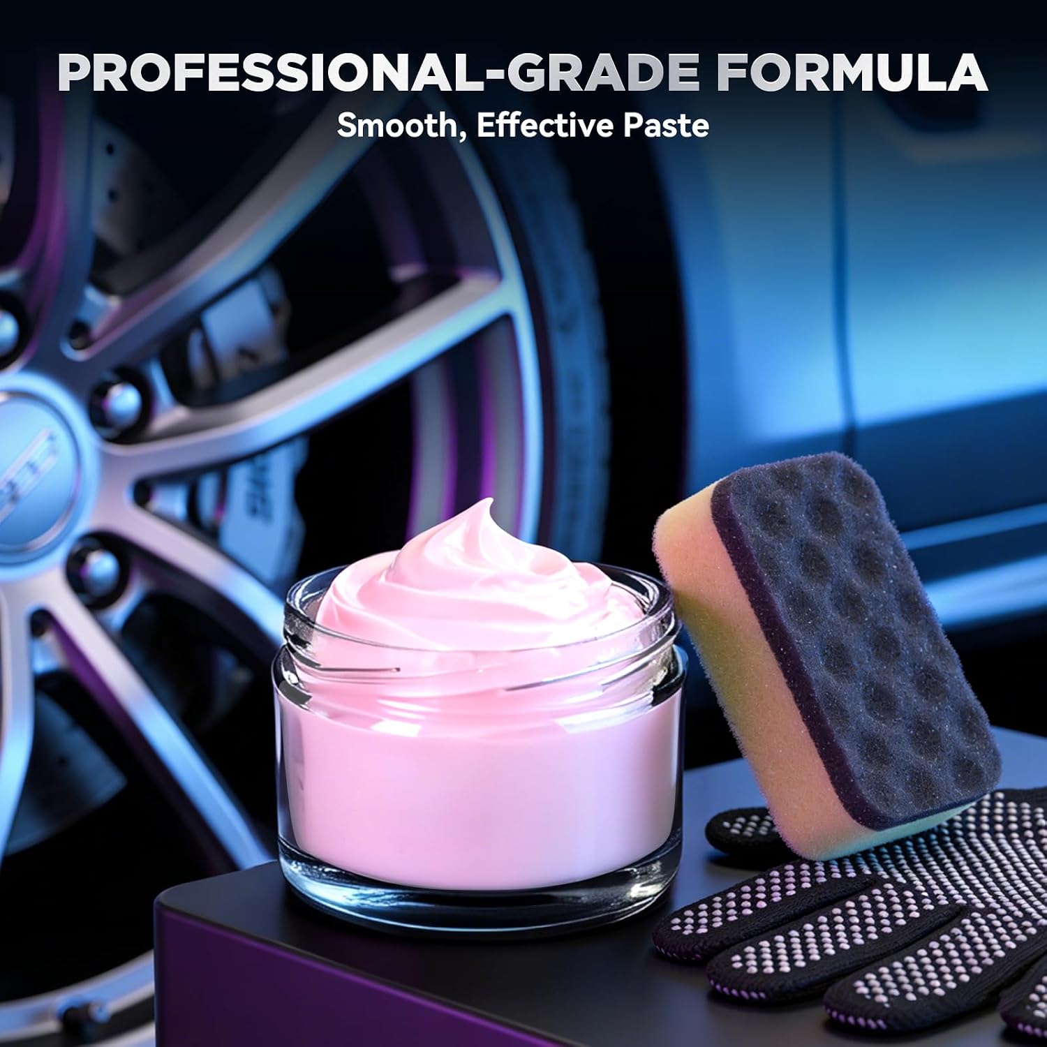 Metal Polishing Compound, WEICA Chrome Polish & Metal Restorer for Cars - Removes Rust, Oxidation & Tarnish from Aluminum, Brass, Stainless Steel - with Protective Coating