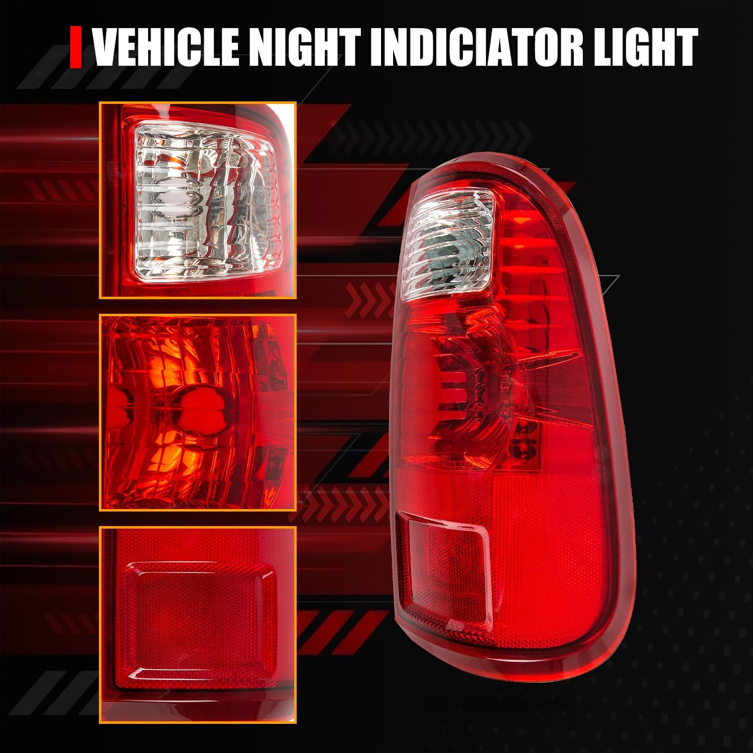RANSOTO Tail Light Compatible with Ford F250 F350 F-250 F-350 Super Duty 2008 2009 2010 2011 2012 2013 2014 2015 2016 Right Passenger Side Rear Lamp Taillight Housing Replaces FO2801208
