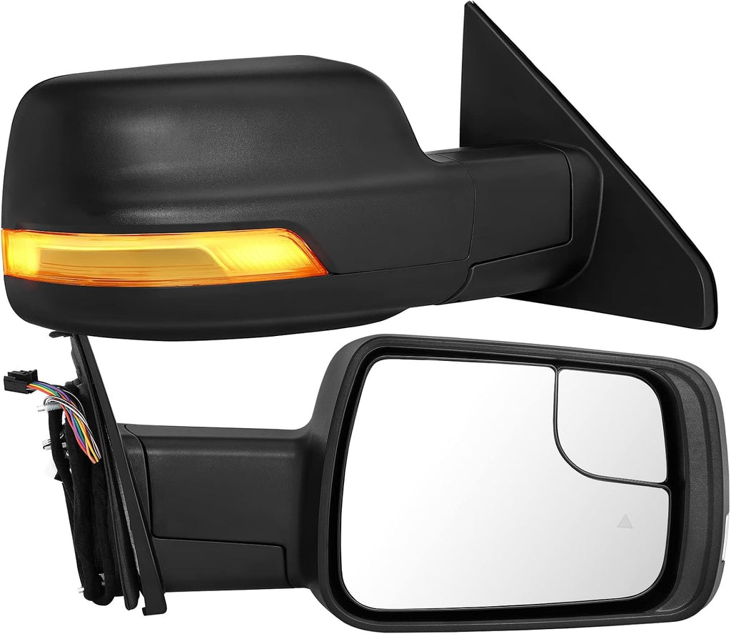 A Pair Towing Mirrors Fits 2019-2022 for Dodge for Ram 1500 Pickup