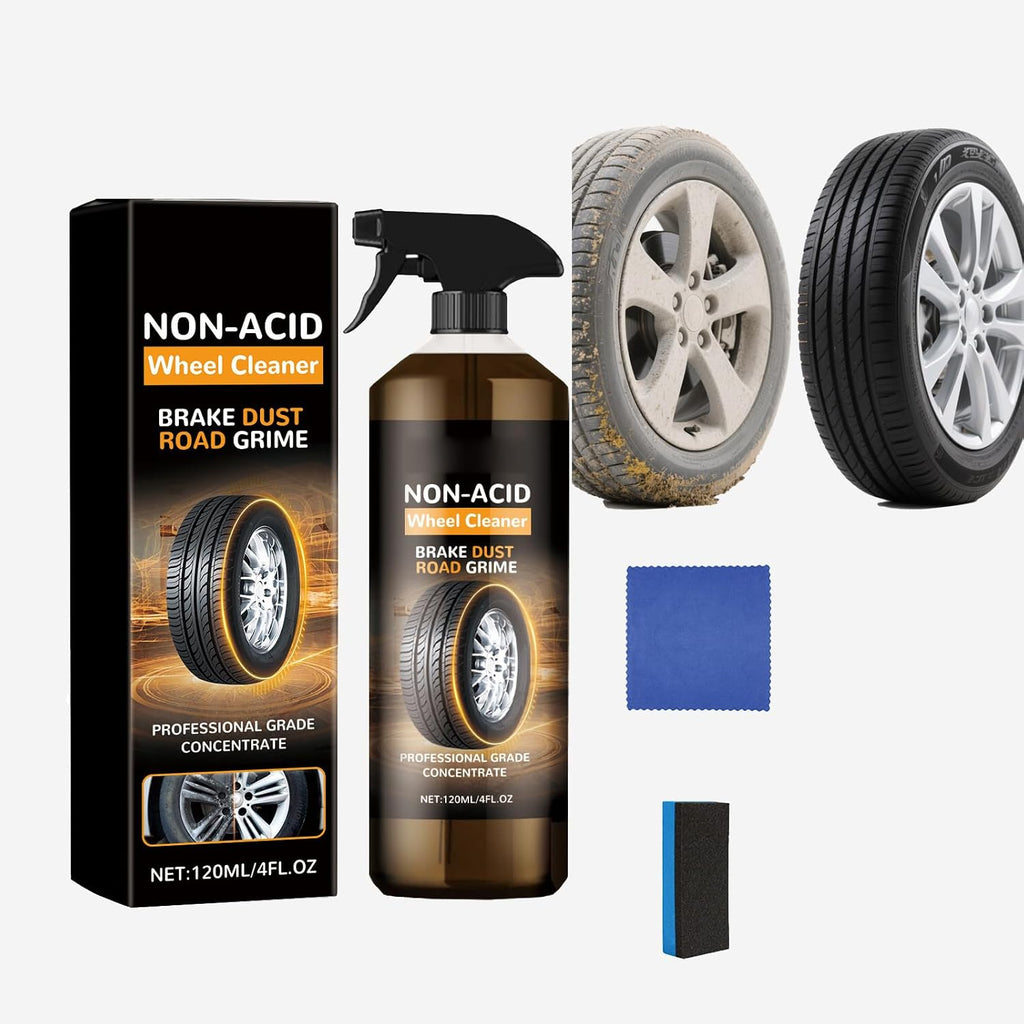 Wheel Cleaner, Cleaner Spray, Reduce Erosion, Wheel Maintenance Cleaner, Renovation, Remove Dirt, Dust, Oil Stains, Etc, on The Tire Surfaceprevents Aging and Cracking (1PCS)