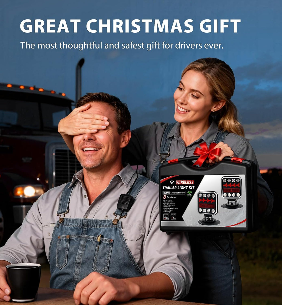 wireless bluetooth magnetic trailer lights, fast charging led, view 9