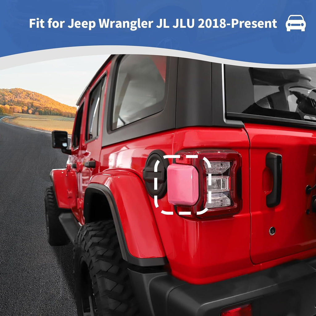 for Jeep JL Tail Lights Cover Side Trim Fit for Jeep Wrangler JL JLU 2018-Present Pink Exterior Accessories 2pcs
