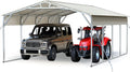 quictent 20x20 ft heavy duty 2-car metal carport, main product view