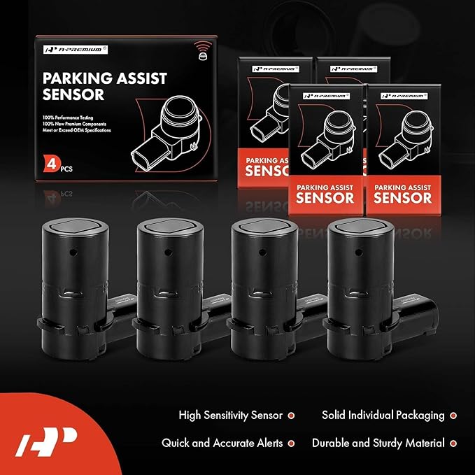 A-Premium 4-PC Rear Reverse Backup Parking Aid Assist Sensor Compatible - Image 3