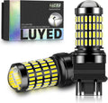 3157 3156 LED Bulb Reverse Lights 3400 Lumens Extremely Bright 3056 3156 3057 3157 LED Bulbs with Projector for Tail Brake Turn Signal Lights,Xenon White,Pack of 2
