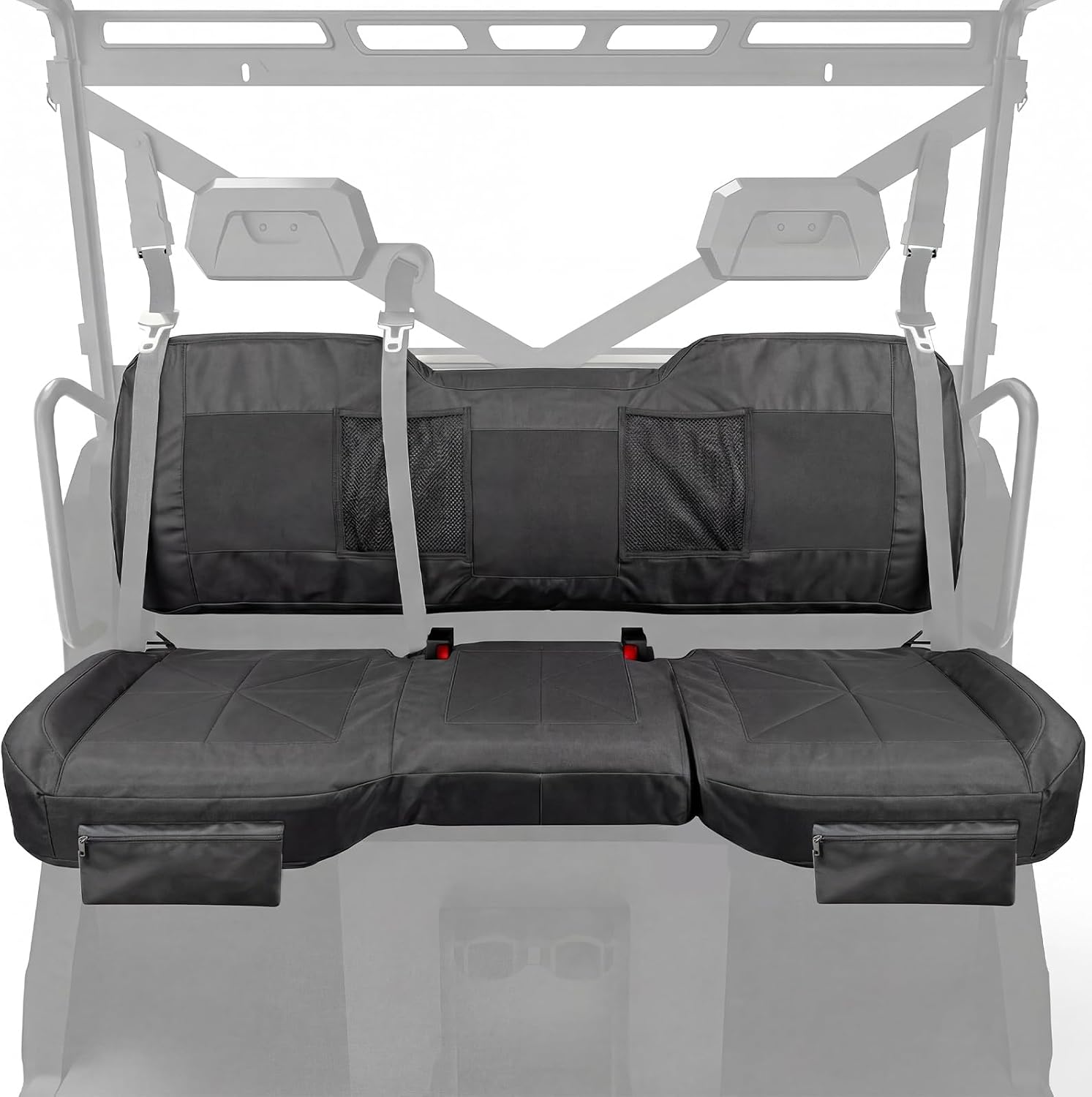YMU Gray UTV Seat Covers Compatible with Polaris Ranger 1000 2020-2026, Polaris Ranger XP 1000 2017-2021