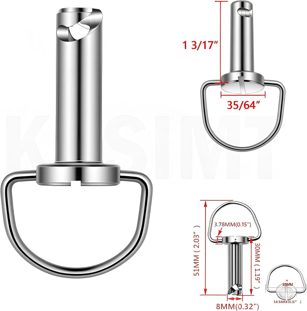 Harley Saddlebag Mounting Pin Bolts, Motorcycle Saddle Bag Fasteners Pins for Harley Davidson Touring Softail Road King Electra Street Glide all year