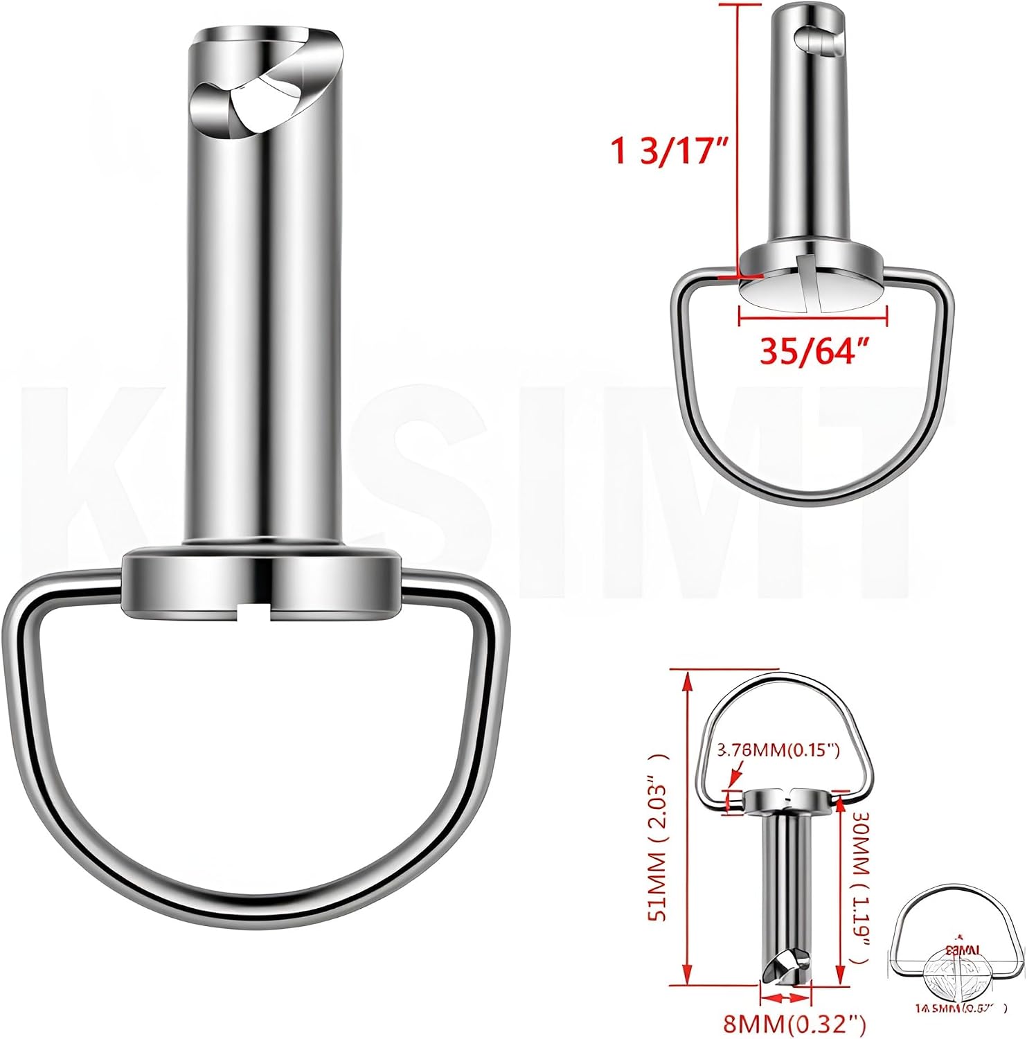Harley Saddlebag Mounting Pin Bolts, Motorcycle Saddle Bag Fasteners Pins for Harley Davidson Touring Softail Road King Electra Street Glide all year